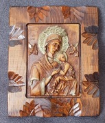 Płaskorzeźba Matki Boskiej z Dzieciątkiem Jezus