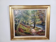 Stary obraz na płótnie INGOLF DUE 