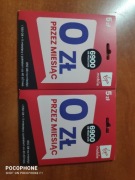 Pakiet 140 sztuk  Startery Virgin + Play Oryginał 5 pln za 2,50  pln