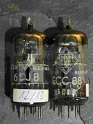 Para ECC88 6DJ8 "TELEFUNKEN"