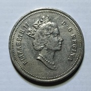 5 cents 1993 bez znaku menniczego Elżbieta II Kanada