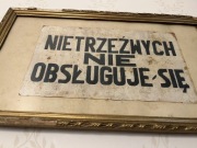 Tablica IIRP bar restauracja przedwojenna prohibicja PRL