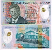 Mauritius 1000 rupii 2024 UNC Polimer