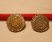 Sprzedam  1 zł 2010 , 5 zł 2008 i 2020