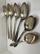 lyzki stolowe posrebrzane (w srebrze) fraget poznanski paryski 6 szt stare