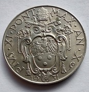 WATYKAN 1 Lira 1931 Pius XI okołoMENNICZA