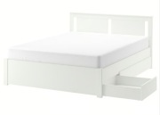 Rama łóżka Songesand 140*200 + 2 pojemniki Ikea