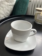 Zestaw 6 filiżanek z białej porcelany