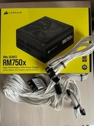 Zasilacz Corsair RM750X 750W stan idealny + kit sleeve biały Corsair