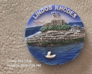 Magnes na lodówkę ceramiczny Lindos. Rodos. Grecja.