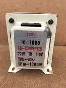 Transformator 220/110V 1000W TC-1000 oryginalny.
