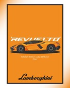 Plakat Lamborghini Revuelto, 30x40 + ramka - plakat samochodowy