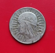 5 ZŁOTYCH GŁOWA KOBIETY 1933 rok - srebro AG