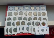 PRL ZESTAW MONET W FOLDERACH-42SZT