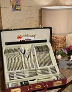 Zestaw Sztućców Hoffner Elegance 72 el. POŁYSK Komplet W Walizce