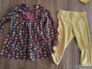 Sukienka oraz leginsy 6-9m 