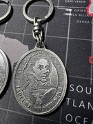 Kościuszko brelok posrebrzany z karabińczykiem