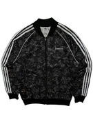 Kurtka bomberka Adidas x Disney Nadruk retro vintage boxy kolaboracja