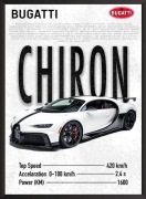 Plakat Bugatti Chiron - Motoryzacja - Prezent