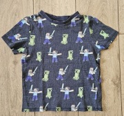 Bluzka T-shirt Minecraft TNT Creeper Steve 122 cm 6 lat