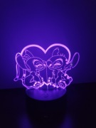 Lampka LED Walentynki Lilo i Stich 