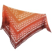 Chusta Klaziena ręcznie robiona 185 x 80