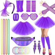 Cosplay Przebranie DISCO na Dyskotekę Klubu Akcesoria 10 szt z lat 80