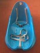 Sanki plastikowe z oparciem dla dzieci