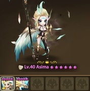 Summoners War[EU] 2xLDNat5 - Asima(Light Hell Lady) + Eludia(Light Phoenix)