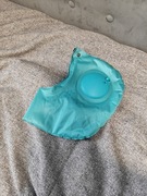 Nowa dmuchana poduszka podróżna na szyję z wbudowaną pompką