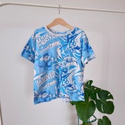 T-shirt 140 niebieski Marvel comics krótki rękaw bohaterowie Hulk koszulka 