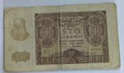 stary banknot Polska 100 złotych 1 marca 1940 rok seria E
