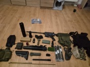 Duży zestaw pozostałości po asg graty 