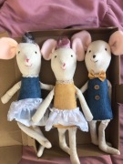 Trzy duże myszki zestaw