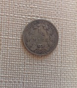 1/2 Mark pół marki F Ag 1906