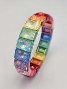 Bransoletka elastyczna z kryształami cyrkoniami