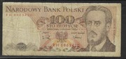 Polska  PRL100 zł   Seria  RH
