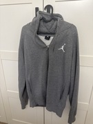 Bluza męska JORDAN - rozmiar L z kapturem na zamek - sportowa szara