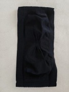 Biustonosz sportowy opaska CropTop sportowy czarny bez ramiączek tuba S