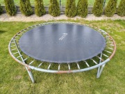 Trampolina do ogrodu używana bez siatki nowe przeszycia 240 cm