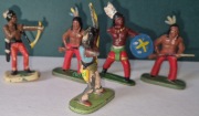 Kolekcjonerskie figurki Indianie PRL -  5 szt. (6 cm)