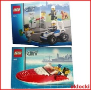 LEGO City INSTRUKCJA do zestawu 4641 Speed Boat + 7279 Policja
