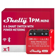 SHELLY 1PM MINI GEN3 WIFI przełącznik dopuszkowy licznik energii watomierz