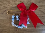 Piękna broszka do wózka z dowolnym imieniem ! Prezent 