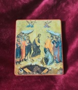 Ikonka prawosławna Wskrzeszenie Łazarza.