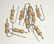 Rezystor opornik metalizowany 470k Ohm 5% 1/2W 0,5W 3x9mm 9sztuk=2,50zł.