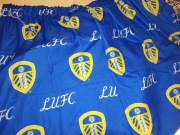 [unikat]Zasłonki LEEDS UNITED-2sztuki.Anglia.Pokój.Dom.Kibic.Piłka nożna