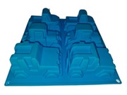 Foremka silikonowa na babeczki Autka pojazdy