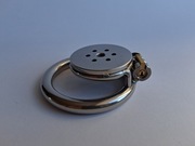 Męski pas cnoty płaski METAL Klatka na penisa Flat Chastity BDSM