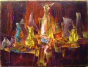 MARIUSZ KONCZALSKI obraz olejny MARTWA NATURA